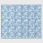 Prachtige Kerstsneeuw Cadeaupapier (Vlak)