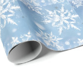 Prachtige Kerstsneeuw Cadeaupapier (Rol Hoek)