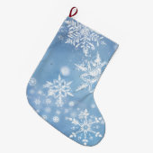 Prachtige Kerstsneeuw Grote Kerstsok (Voorkant (Hangend))