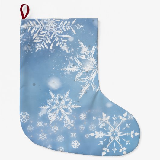 Prachtige Kerstsneeuw Grote Kerstsok (Voorkant)