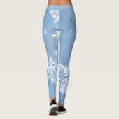 Prachtige Kerstsneeuw Leggings (Achterkant)
