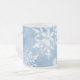 Prachtige Kerstsneeuw Matglas Koffiemok