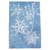 Prachtige Kerstsneeuw Medium Cadeauzakje (Achterkant)