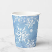 Prachtige Kerstsneeuw Papieren Bekers (Voorkant)
