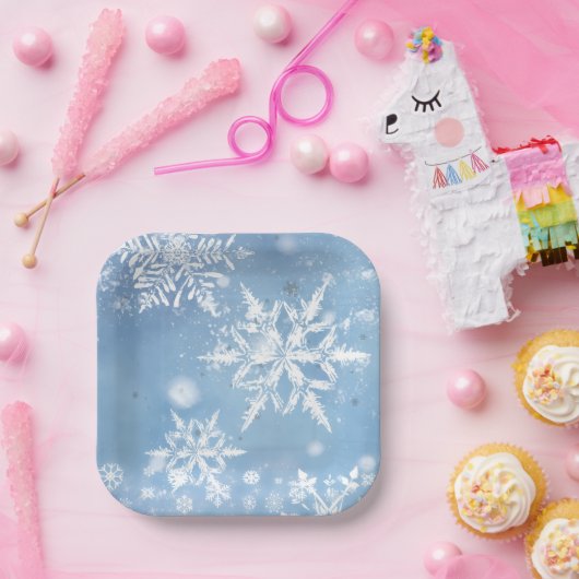 Prachtige Kerstsneeuw Papieren Bordje (Feest)
