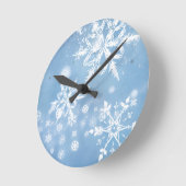 Prachtige Kerstsneeuw Ronde Klok (Hoek)