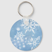 Prachtige Kerstsneeuw Sleutelhanger (Voorkant)