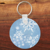 Prachtige Kerstsneeuw Sleutelhanger (Voorkant)