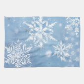 Prachtige Kerstsneeuw Theedoek (Horizontaal)