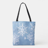 Prachtige Kerstsneeuw Tote Bag (Achterkant)