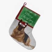 Prachtige kerststaart van de Duitse herder Grote Kerstsok (Voorkant (Hangend))