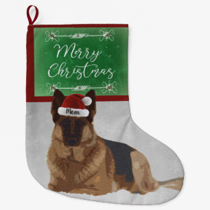 Prachtige kerststaart van de Duitse herder Grote Kerstsok