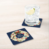 Prachtige kersttaartroep Onderzetter set (Insitu)