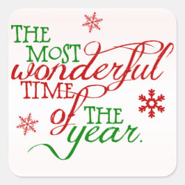 Prachtige kerstvakantie Sticker