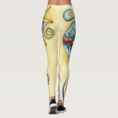 Prachtige kerstversieringen van glas leggings (Achterkant)