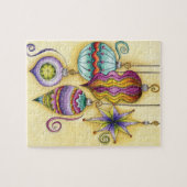 Prachtige kerstversieringen van glas legpuzzel (Horizontaal)