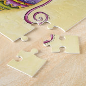 Prachtige kerstversieringen van glas legpuzzel (Zijkant)