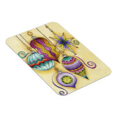 Prachtige kerstversieringen van glas magneet (Rechterzijde)