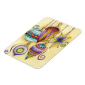 Prachtige kerstversieringen van glas magneet (Linkerzijde)