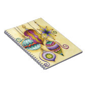 Prachtige kerstversieringen van glas notitieboek (Rechterzijde)