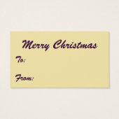 Prachtige kerstversieringen van glas visitekaartjes (Achterkant)