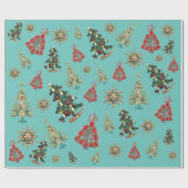 Prachtige kerstversierpapier cadeaupapier (Vlak)