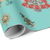 Prachtige kerstversierpapier cadeaupapier (Rol Hoek)