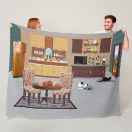 Prachtige Keuken Fleece Deken