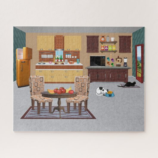 Prachtige Keuken Legpuzzel (Horizontaal)