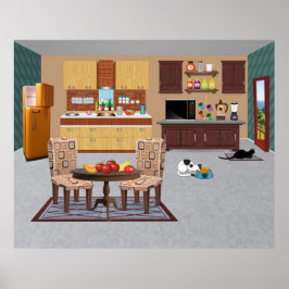 Prachtige keuken poster