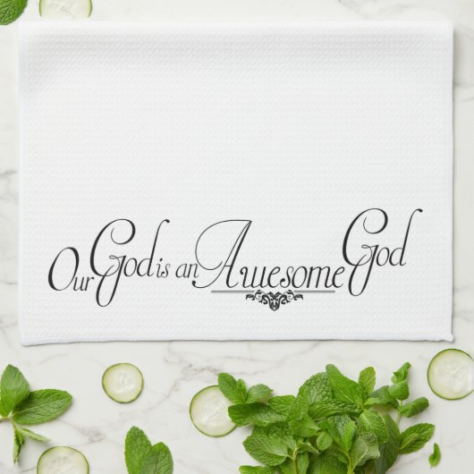 Prachtige Keukenhanddoek God (Gevouwen)