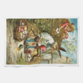 Prachtige keukenhanddoekjes paasmakereieren theedoek (Horizontaal)