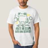 Prachtige Kikker Koffie Scheet T-shirt (Voorkant)