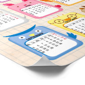 Prachtige kinder kalender 2022 op poster (Hoek)