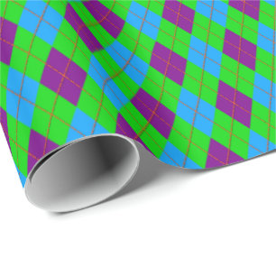 Prachtige Kinder kleuren 14 Argyle Gift Wrapping P Cadeaupapier