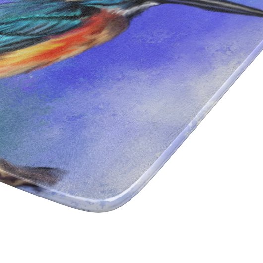 Prachtige Kingfisher Bird Cutting Board Snijplank (Hoek)