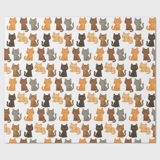 Prachtige Kitten Collectie Cadeaupapier (Vlak)