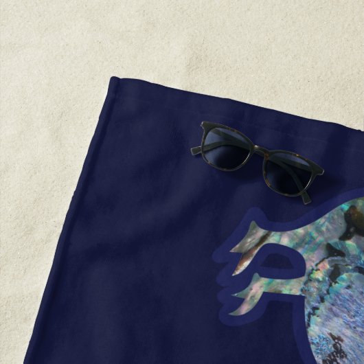 Prachtige Kiwi Bird Pattern, gepersonaliseerd met  Strandlaken (In situ)