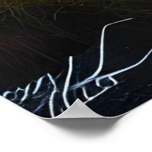 Prachtige klassieke en serene landschapsrivierbome poster (Hoek)