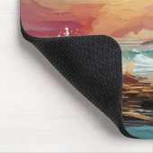 Prachtige klassieke prachtige vuurtoren Waterverf Muismat (Hoek)