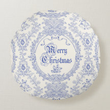 Prachtige Klassieke Vintage Prettig Kerstmis Blauw