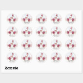 Prachtige kleine bawn Baby Girl Herfst Baby shower Ronde Sticker (Vel)