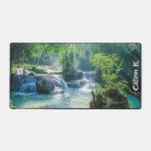 Prachtige kleine boswaterval (voorzijde) bureaumat (Voorkant)