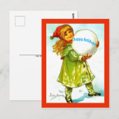 Prachtige  kleine Prettige feestdagen sneeuw Briefkaart (Voorkant / Achterkant)