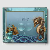 Prachtige kleine steampunk zeepaardje. gastenboek (Achterkant)