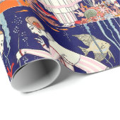 PRACHTIGE KLEINE VIS ,BEAUTY MODE MONOGRAM CADEAUPAPIER (Rol Hoek)