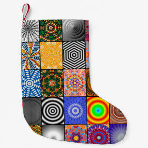prachtige kleur van abstracte achtergrond, var kleine kerstsok