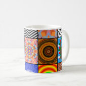 prachtige kleur van abstracte achtergrond, var koffiemok (Voorkant rechts)