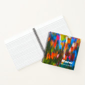 Prachtige kleuren Abstract Painted Dream Journal Notitieboek (Binnen)
