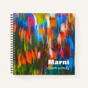 Prachtige kleuren Abstract Painted Dream Journal Notitieboek
